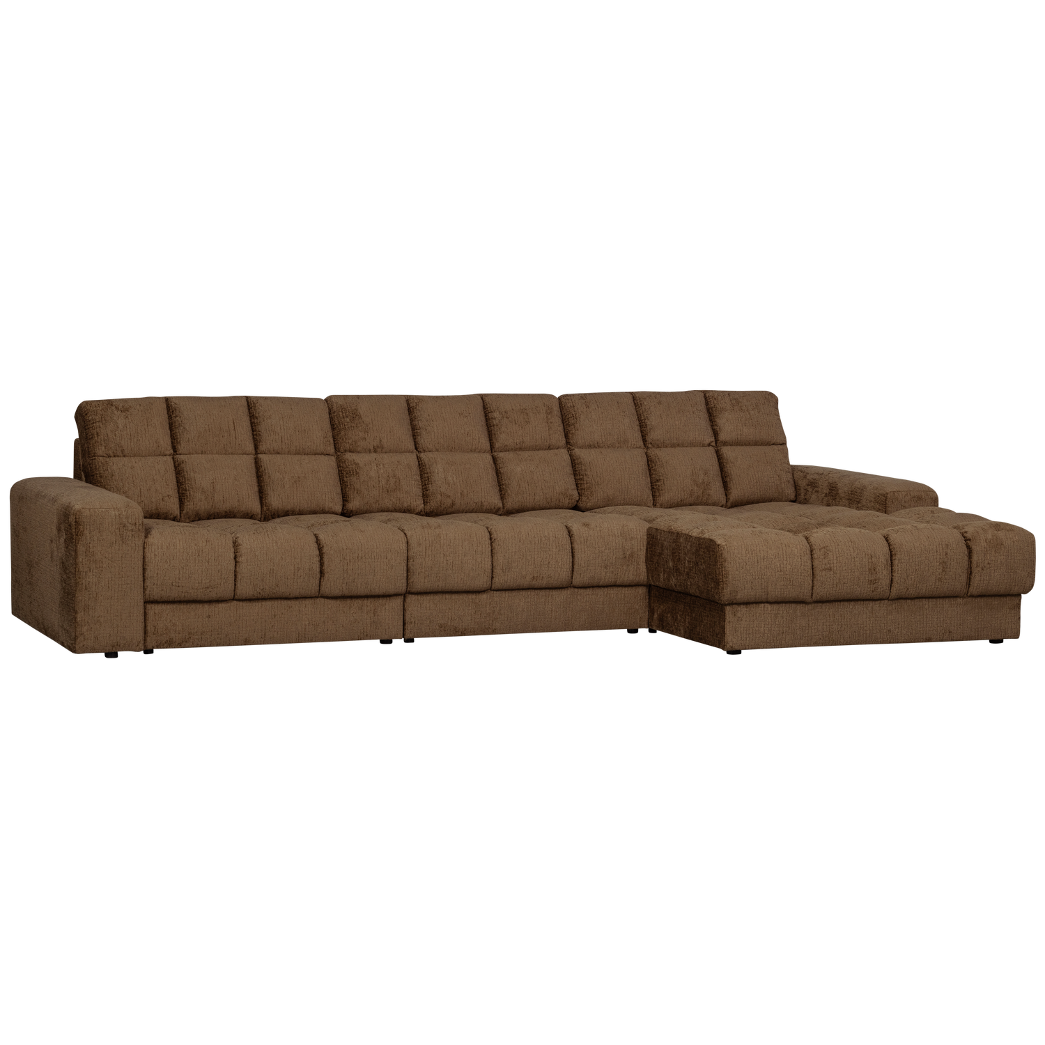 Second Date Chaise Longue Rechts Structure Velvet Brass van WOOOD – Luxe comfort op maat van PureWonen. Vraag naar de beste prijs.