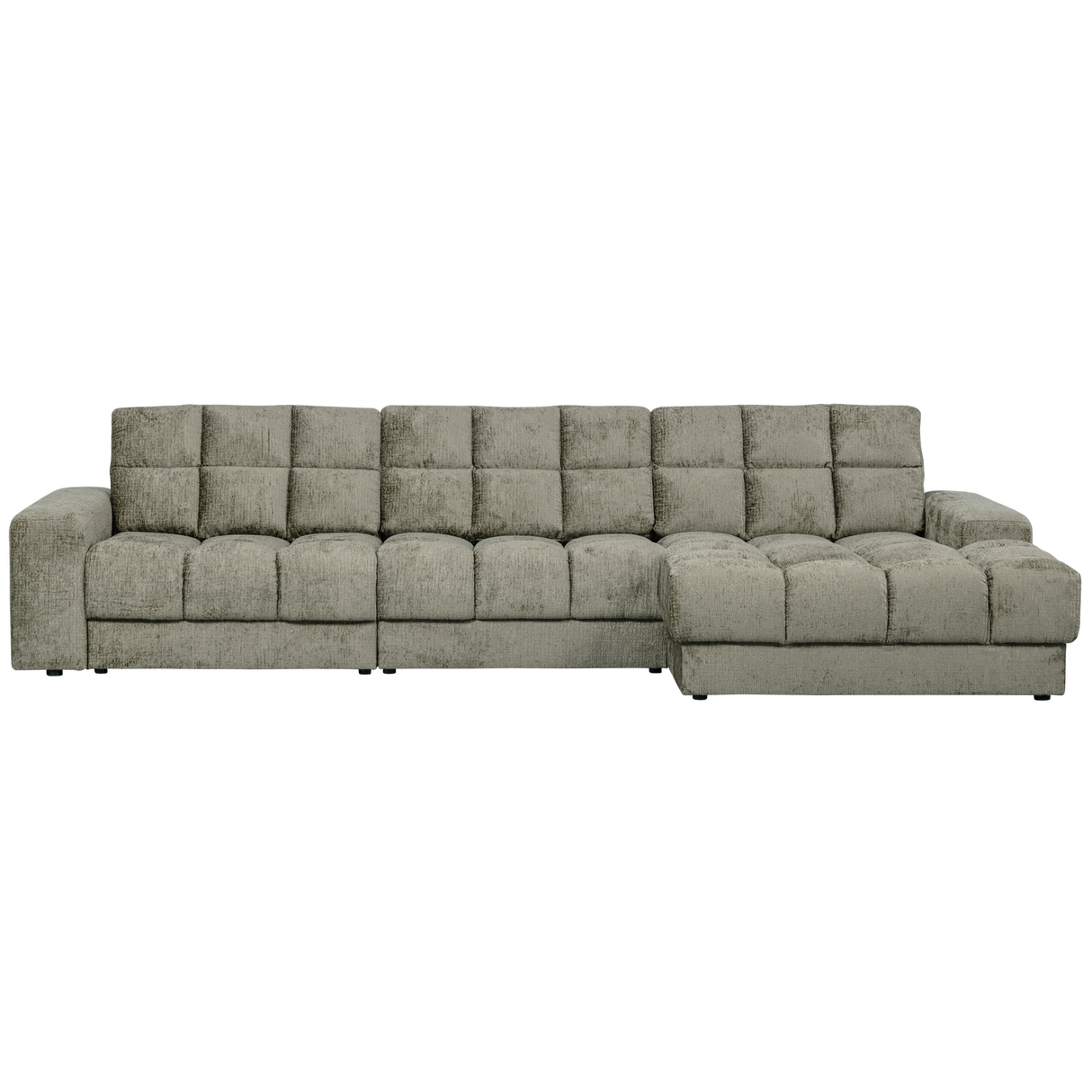 Second Date Chaise Longue Rechts Structure Velvet Frost van WOOOD – Luxe comfort op maat van PureWonen. Vraag naar de beste prijs.