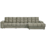 Second Date Chaise Longue Rechts Structure Velvet Frost van WOOOD – Luxe comfort op maat van PureWonen. Vraag naar de beste prijs.