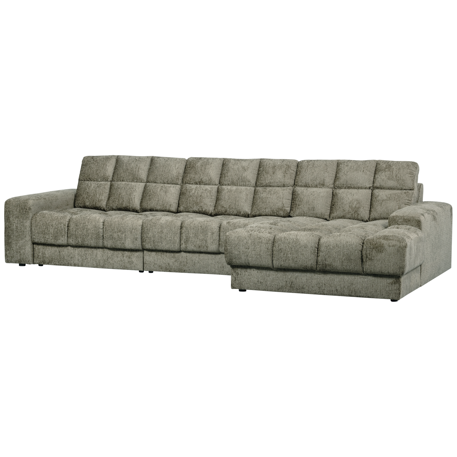 Second Date Chaise Longue Rechts Structure Velvet Frost van WOOOD – Luxe comfort op maat van PureWonen. Vraag naar de beste prijs.