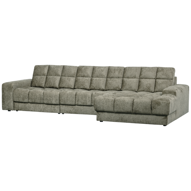 Second Date Chaise Longue Rechts Structure Velvet Frost van WOOOD – Luxe comfort op maat van PureWonen. Vraag naar de beste prijs.