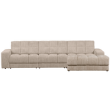 Second Date Chaise Longue Rechts Grove Ribstof Travertin van WOOOD – Luxe comfort op maat van PureWonen. Vraag naar de beste prijs.