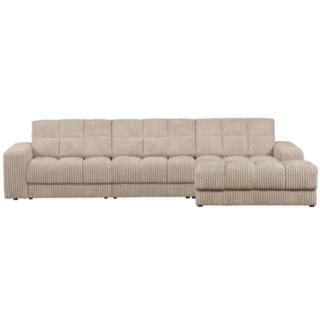 Second Date Chaise Longue Rechts Grove Ribstof Travertin van WOOOD – Luxe comfort op maat van PureWonen. Vraag naar de beste prijs.