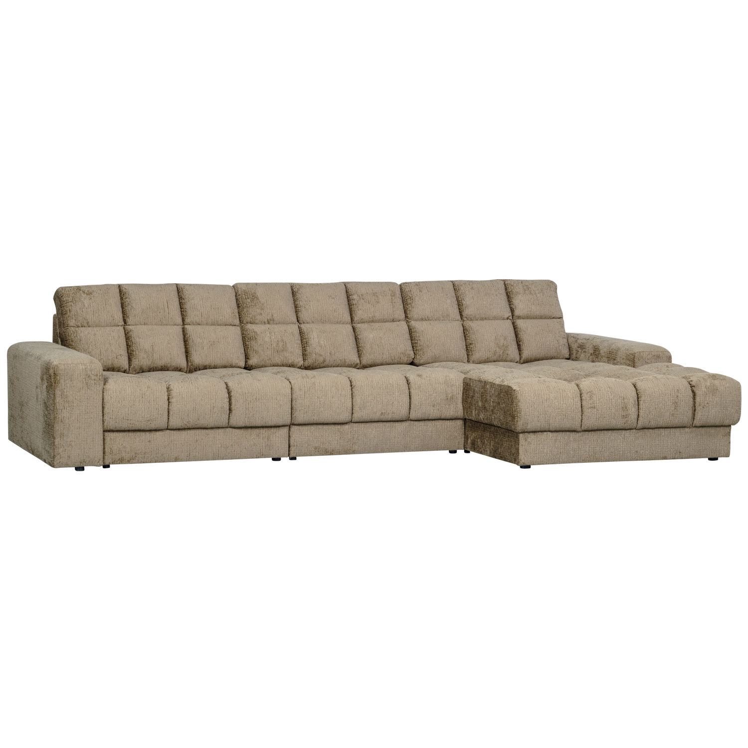 Second Date Chaise Longue Rechts Structure Velvet Wheatfield van WOOOD – Luxe comfort op maat van PureWonen. Vraag naar de beste prijs.