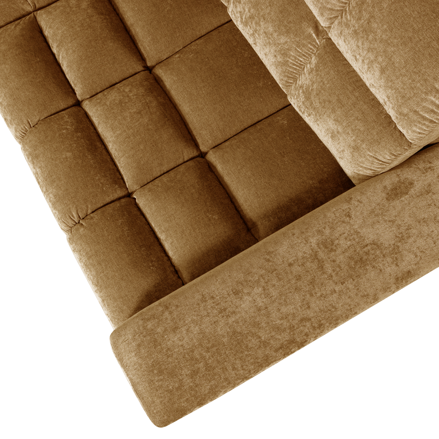 Second Date Hoekbank Links Vintage Goud van WOOOD – Luxe comfort op maat van PureWonen. Vraag naar de beste prijs.