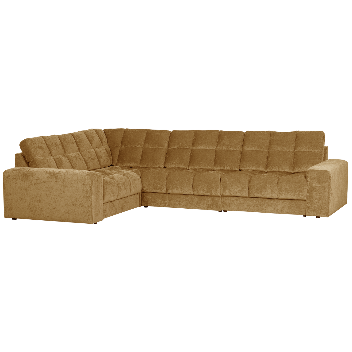 Second Date Hoekbank Links Vintage Goud van WOOOD – Luxe comfort op maat van PureWonen. Vraag naar de beste prijs.