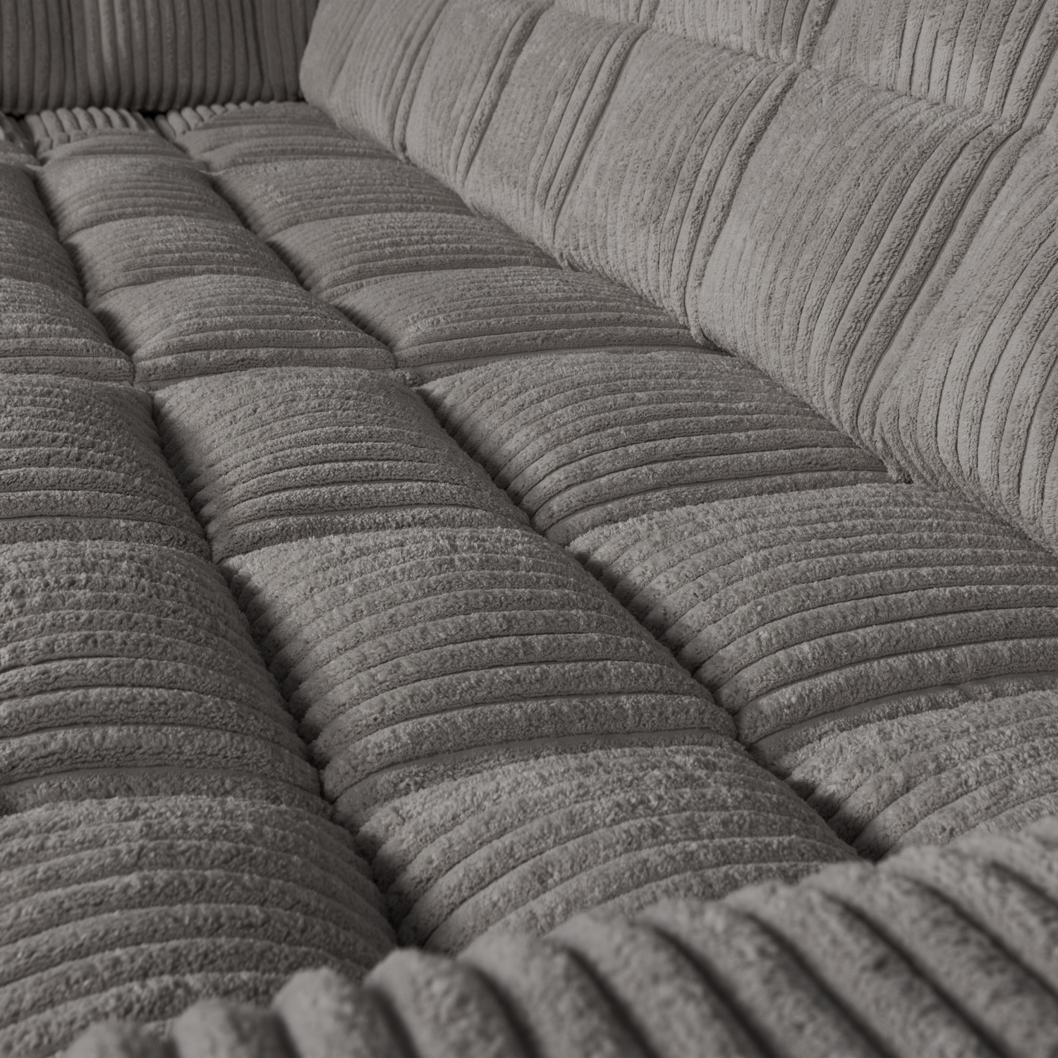 Second Date Hoekbank Links Grove Ribstof Terrazzo van WOOOD – Luxe comfort op maat van PureWonen. Vraag naar de beste prijs.