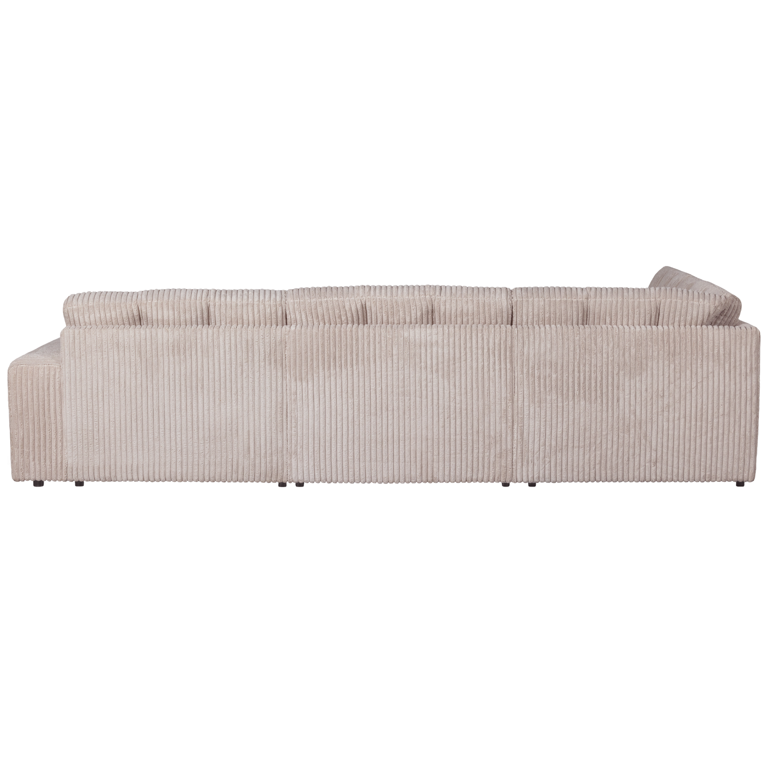 Second Date Hoekbank Links Grove Ribstof Naturel van WOOOD – Luxe comfort op maat van PureWonen. Vraag naar de beste prijs.