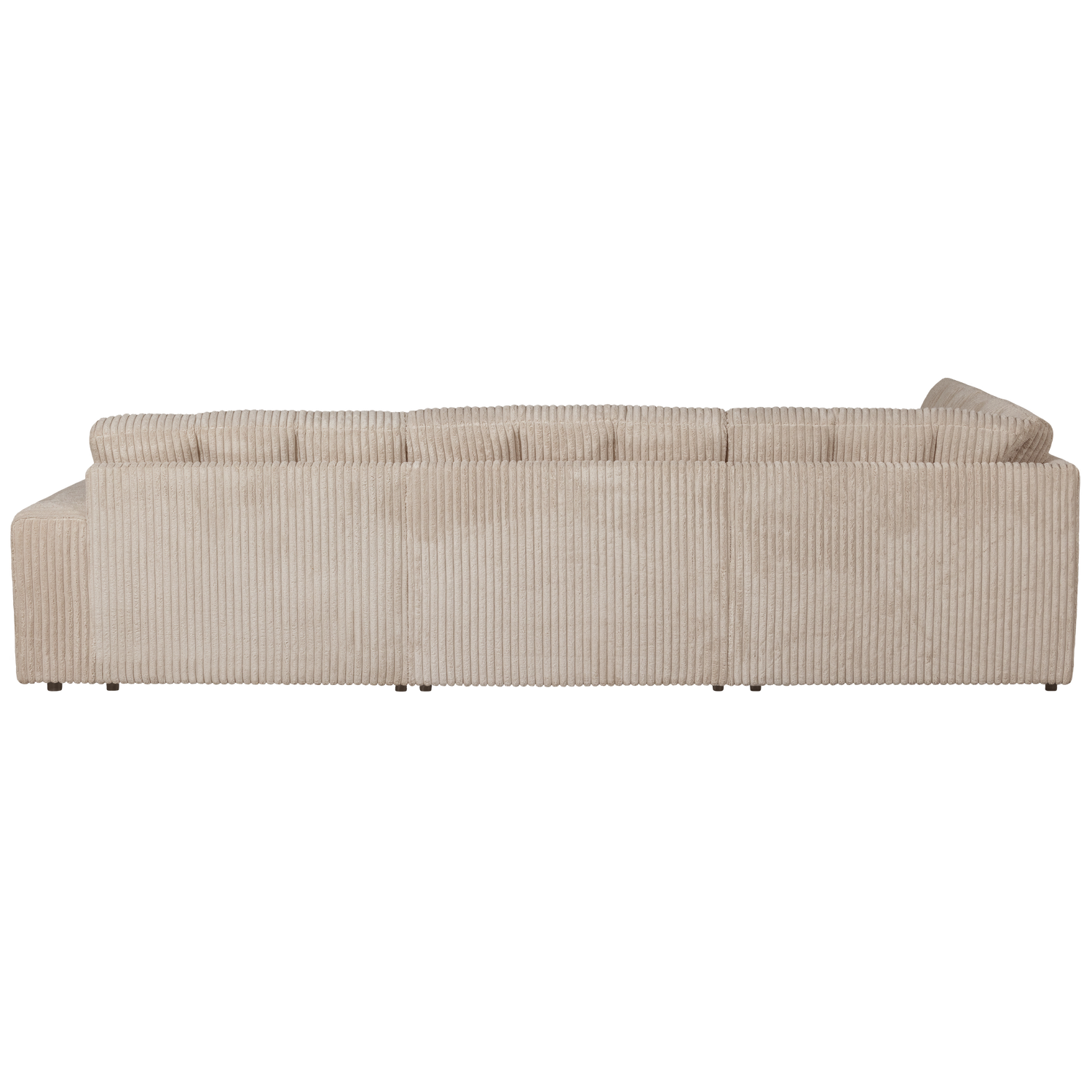 Second Date Hoekbank Links Grove Ribstof Travertin van WOOOD – Luxe comfort op maat van PureWonen. Vraag naar de beste prijs.