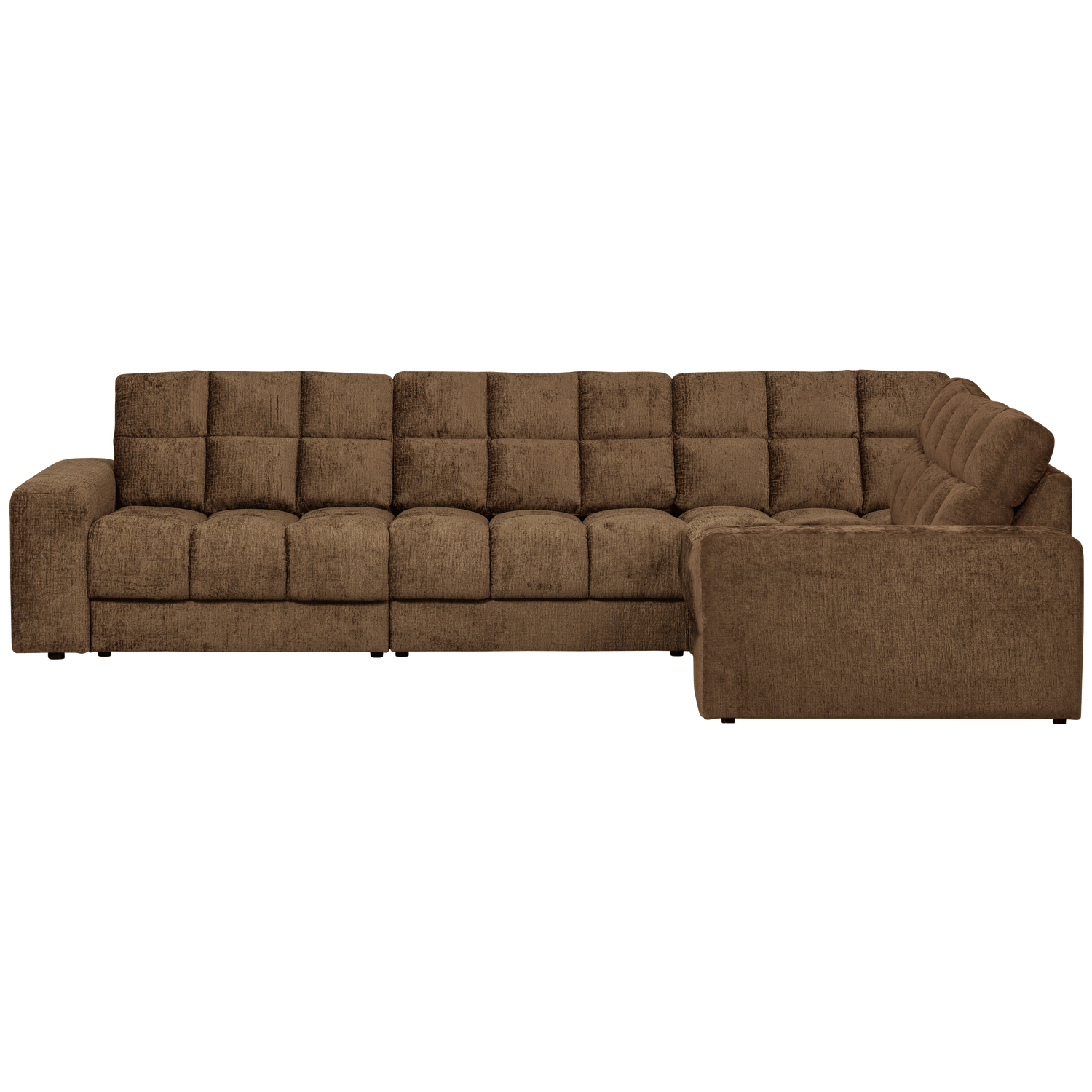 Second Date Hoekbank Rechts Structure Velvet Brass van WOOOD – Luxe comfort op maat van PureWonen. Vraag naar de beste prijs.