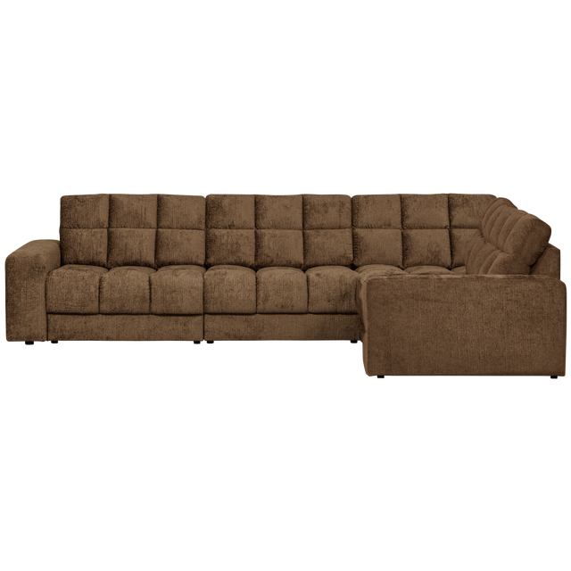 Second Date Hoekbank Rechts Structure Velvet Brass van WOOOD – Luxe comfort op maat van PureWonen. Vraag naar de beste prijs.