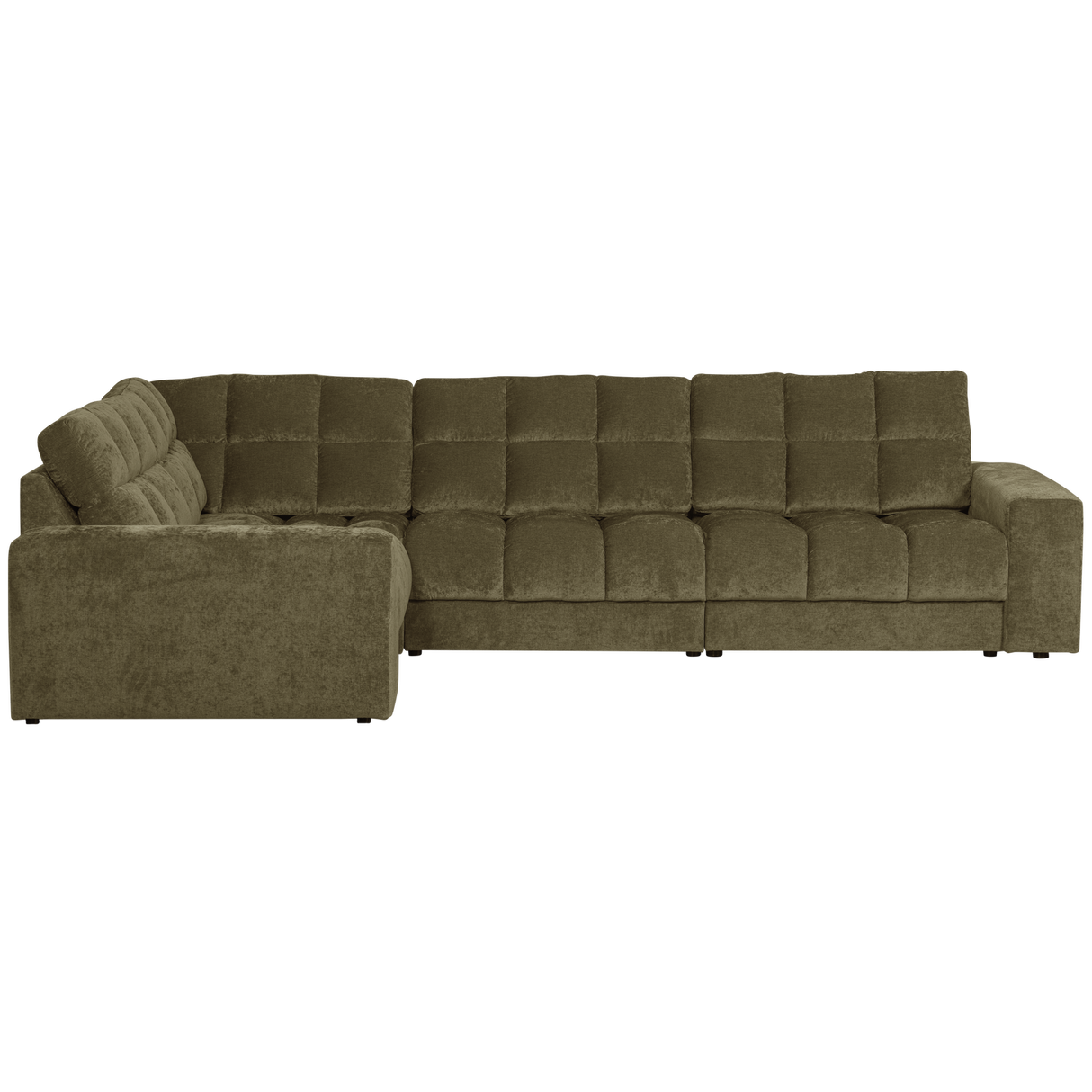 Second Date Hoekbank Rechts Vintage Groen van WOOOD – Luxe comfort op maat van PureWonen. Vraag naar de beste prijs.