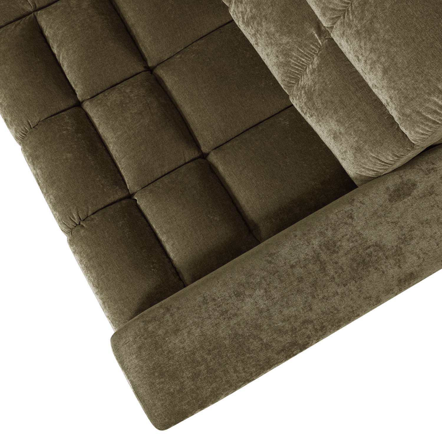 Second Date Hoekbank Rechts Vintage Groen van WOOOD – Luxe comfort op maat van PureWonen. Vraag naar de beste prijs.