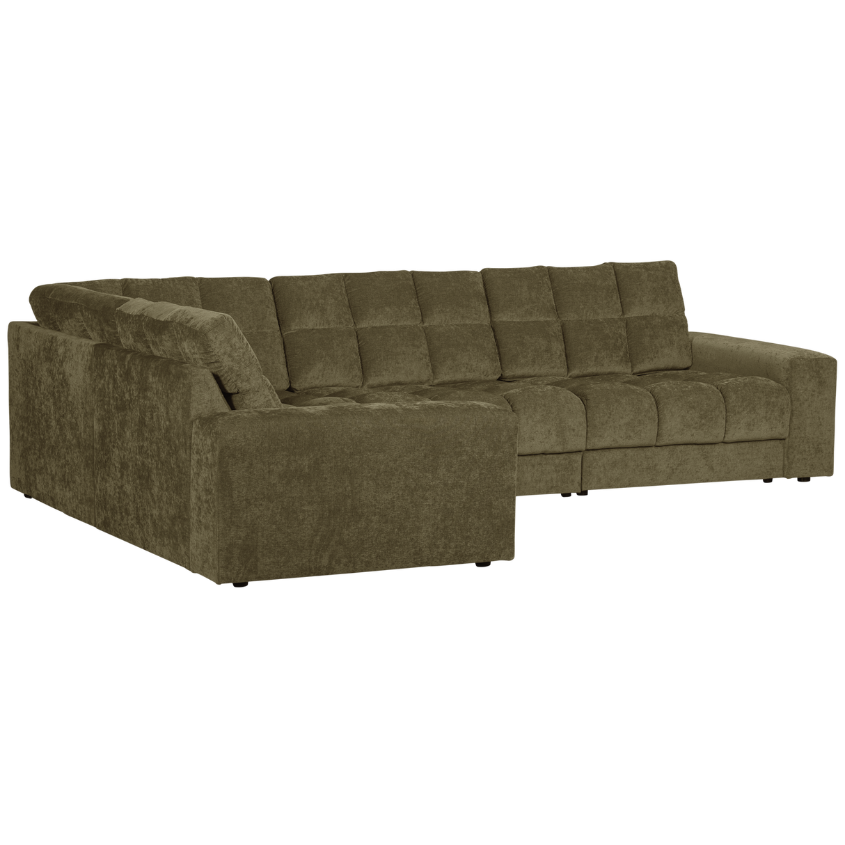 Second Date Hoekbank Rechts Vintage Groen van WOOOD – Luxe comfort op maat van PureWonen. Vraag naar de beste prijs.