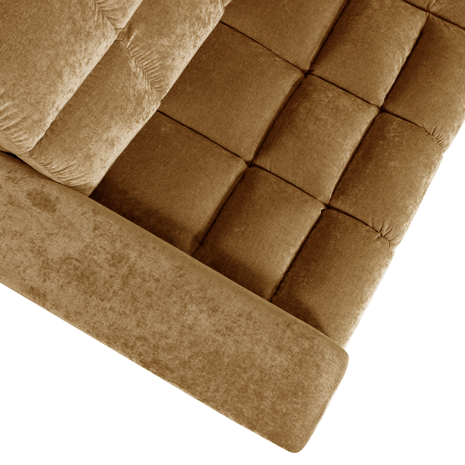 Second Date Hoekbank Rechts Vintage Goud van WOOOD – Luxe comfort op maat van PureWonen. Vraag naar de beste prijs.