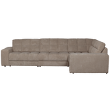 Second Date Hoekbank Rechts Grove Ribstof Mud van WOOOD – Luxe comfort op maat van PureWonen. Vraag naar de beste prijs.
