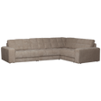 Second Date Hoekbank Rechts Grove Ribstof Mud van WOOOD – Luxe comfort op maat van PureWonen. Vraag naar de beste prijs.