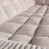 Second Date Hoekbank Rechts Grove Ribstof Naturel van WOOOD – Luxe comfort op maat van PureWonen. Vraag naar de beste prijs.