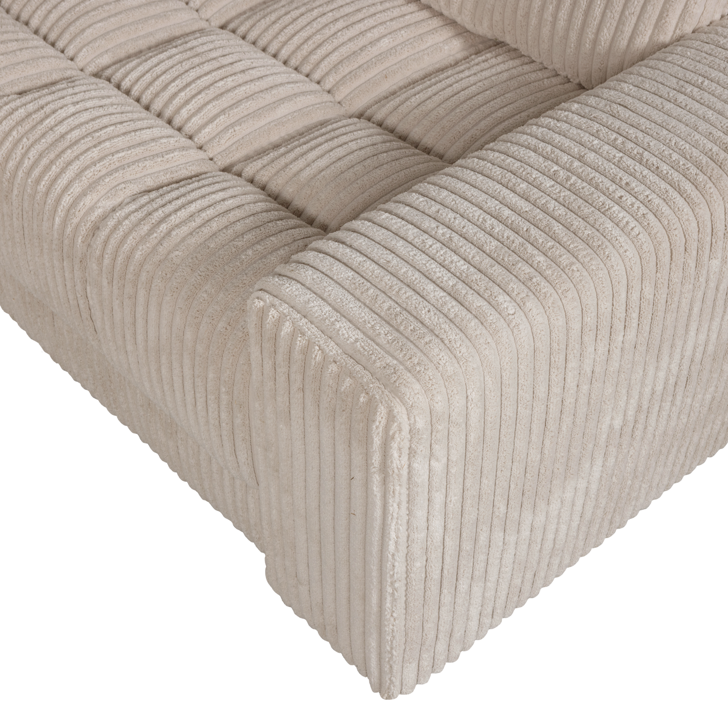 Second Date Hoekbank Rechts Grove Ribstof Travertin van WOOOD – Luxe comfort op maat van PureWonen. Vraag naar de beste prijs.