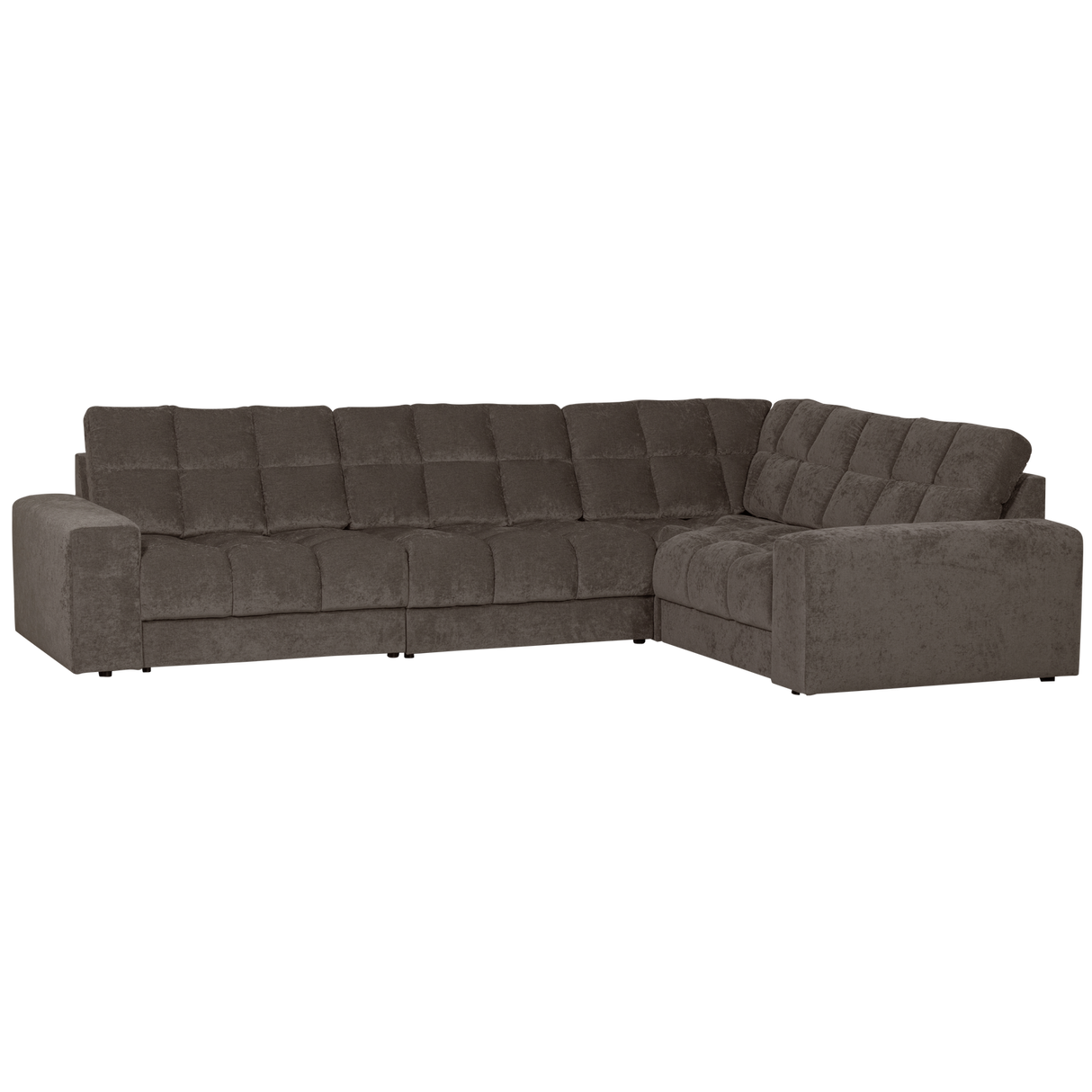 Second Date Hoekbank Rechts Vintage Warm Grijs van WOOOD – Luxe comfort op maat van PureWonen. Vraag naar de beste prijs.