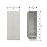 Pure 2 Deurs Hangkast Splitdeur Grenen Dust [Fsc]