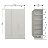 Pure 3 Deurs Hang/Legkast Splitdeur Grenen Dust [Fsc] van WOOOD – Luxe comfort op maat van PureWonen. Vraag naar de beste prijs.