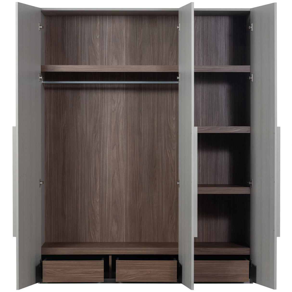 Rens 3 Drs Hang/Legkast Greep Lang Noten/Kiezelgrijs [Fsc] van WOOOD – Luxe comfort op maat van PureWonen. Vraag naar de beste prijs.