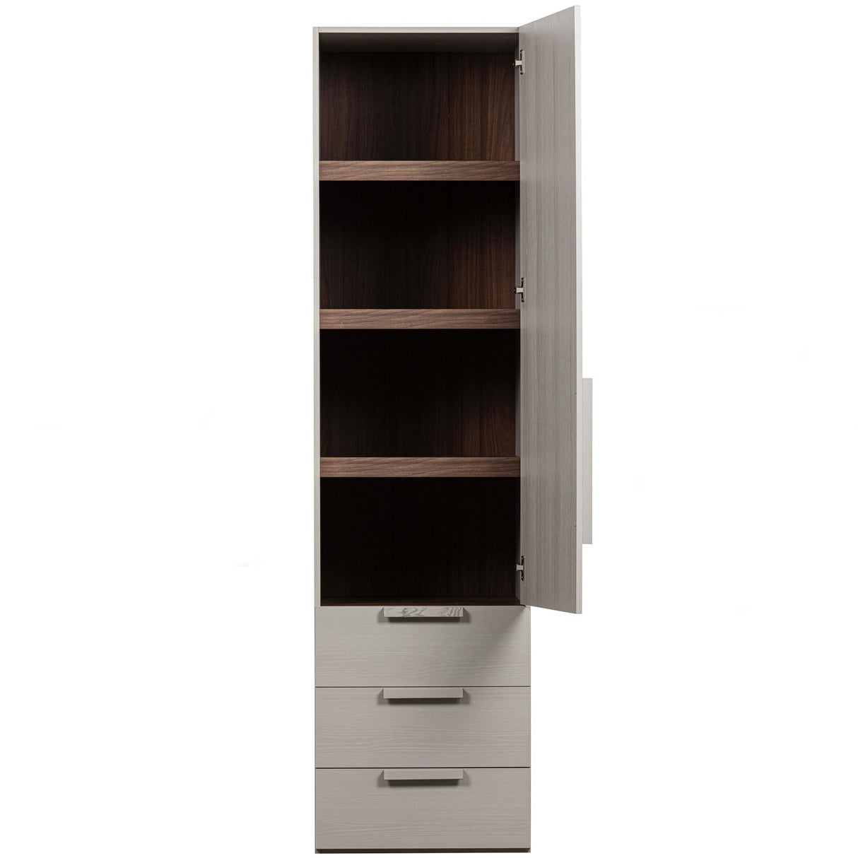 Rens 1 Drs Legkast Greep Lang Noten/Kiezelgrijs [Fsc] van WOOOD – Luxe comfort op maat van PureWonen. Vraag naar de beste prijs.