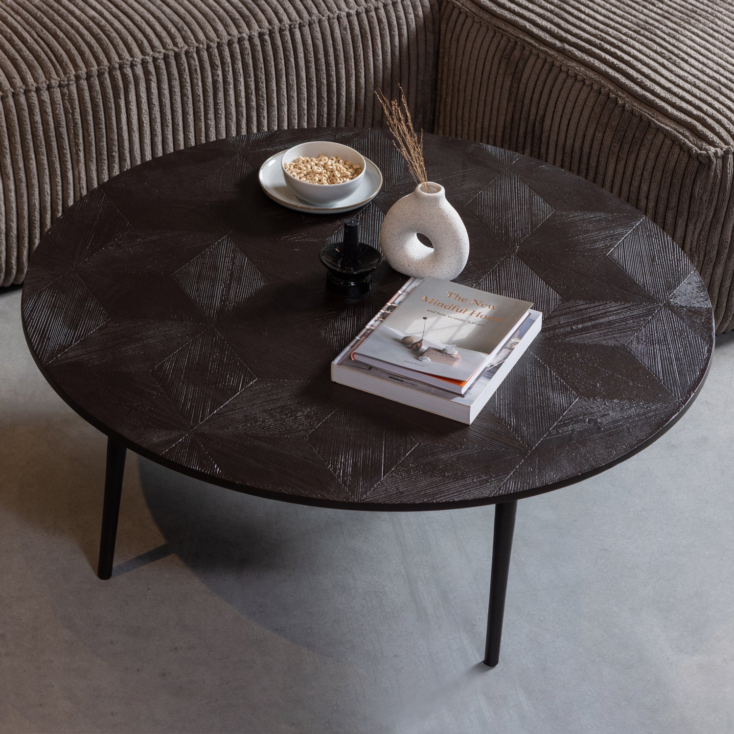 Bean Hoekbank Rechts Grove Ribstof Mud van WOOOD – Luxe comfort op maat van PureWonen. Vraag naar de beste prijs.