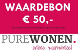 Vijftig euro waardebon van PureWonen - laagste prijs offerte van PureWonen