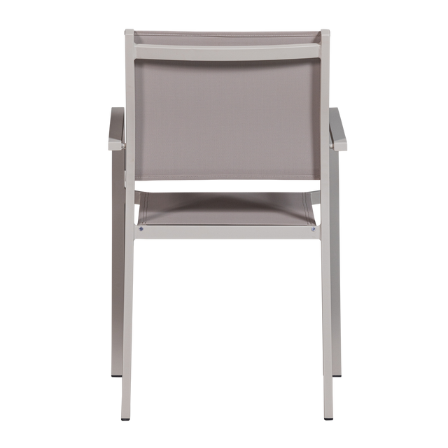 Fowl Tuinstoel Aluminium/Textileen Zand Set Van 2