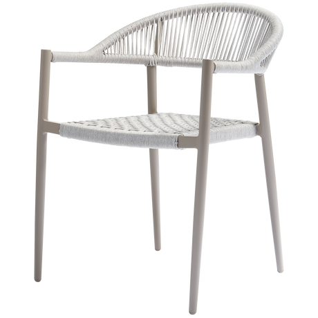 Yellow Tuinstoel Touw/Aluminium Lichtgrijs van WOOOD – Luxe comfort op maat van PureWonen. Vraag naar de beste prijs.