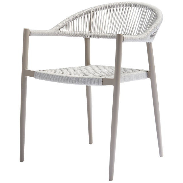 Yellow Tuinstoel Touw/Aluminium Lichtgrijs van WOOOD – Luxe comfort op maat van PureWonen. Vraag naar de beste prijs.