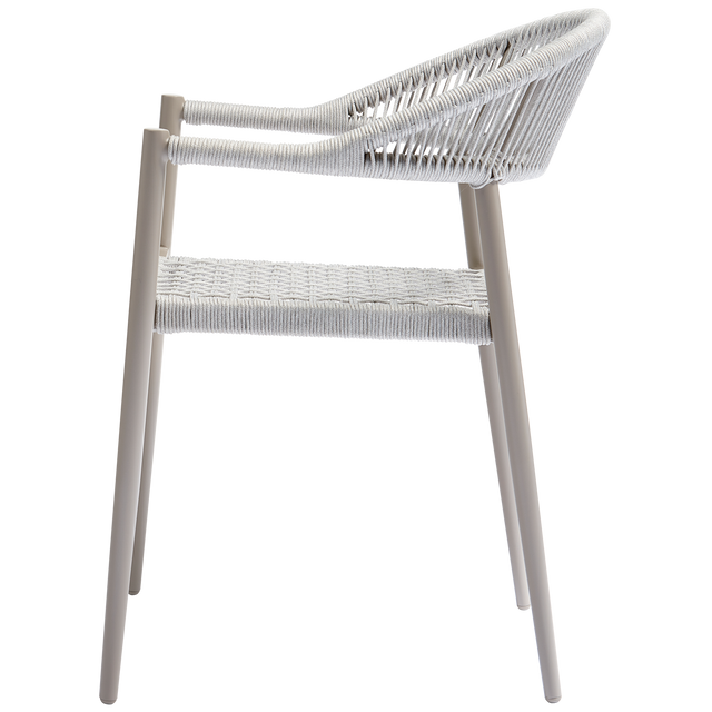 Yellow Tuinstoel Touw/Aluminium Lichtgrijs van WOOOD – Luxe comfort op maat van PureWonen. Vraag naar de beste prijs.