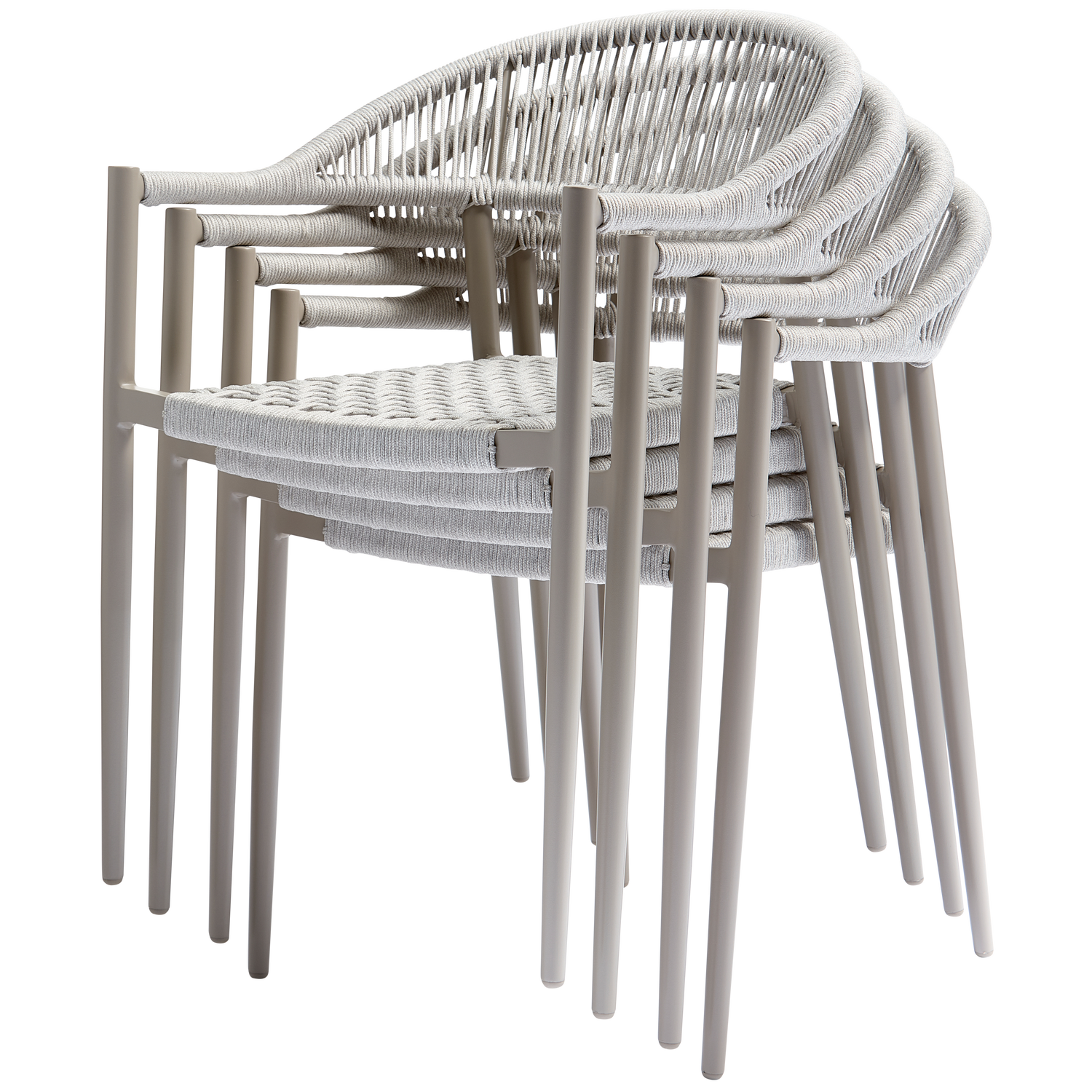 Yellow Tuinstoel Touw/Aluminium Lichtgrijs van WOOOD – Luxe comfort op maat van PureWonen. Vraag naar de beste prijs.