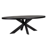 Eettafel Watson black 235 incl. spinpoot zwart (Black) van Richmond Interiors – Luxe comfort op maat van PureWonen. Vraag naar de beste prijs.