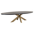 Eettafel Watson black 235 incl. spinpoot goud (Black) van Richmond Interiors – Luxe comfort op maat van PureWonen. Vraag naar de beste prijs.