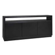 Dressoir Oakura 3-deuren (Black) van Richmond Interiors – Luxe comfort op maat van PureWonen. Vraag naar de beste prijs.