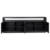 Dressoir Oakura 4-deuren (Black) van Richmond Interiors – Luxe comfort op maat van PureWonen. Vraag naar de beste prijs.