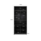 Boekenkast Oakura 2-deuren (Black) van Richmond Interiors – Luxe comfort op maat van PureWonen. Vraag naar de beste prijs.