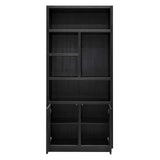 Boekenkast Oakura 2-deuren (Black) van Richmond Interiors – Luxe comfort op maat van PureWonen. Vraag naar de beste prijs.