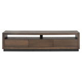 TV dressoir Oakura 3-laden (Brown) van Richmond Interiors – Luxe comfort op maat van PureWonen. Vraag naar de beste prijs.