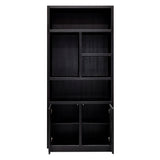 Boekenkast Oakura 2-deuren (Black) van Richmond Interiors – Luxe comfort op maat van PureWonen. Vraag naar de beste prijs.