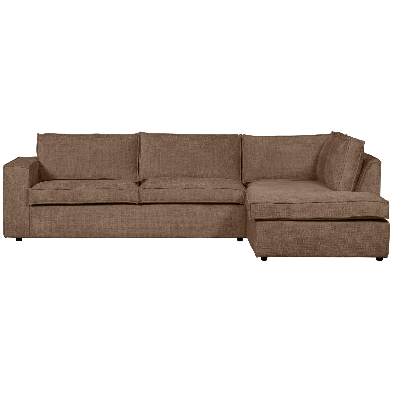 Hajo Hoekbank Rechts Chenille Mud van WOOOD – Luxe comfort op maat van PureWonen. Vraag naar de beste prijs.