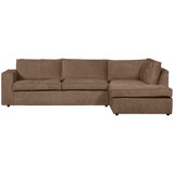 Hajo Hoekbank Rechts Chenille Mud van WOOOD – Luxe comfort op maat van PureWonen. Vraag naar de beste prijs.
