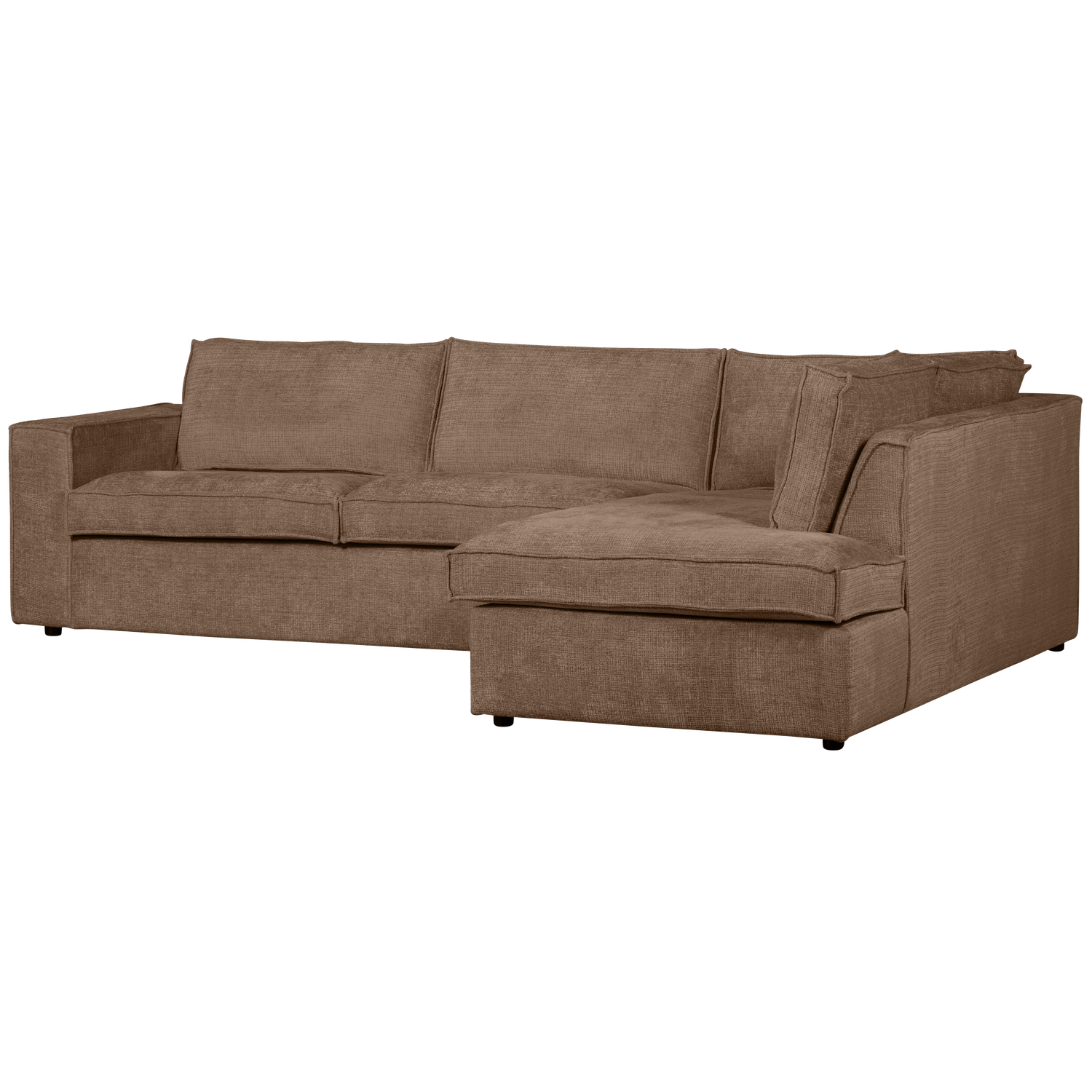 Hajo Hoekbank Rechts Chenille Mud van WOOOD – Luxe comfort op maat van PureWonen. Vraag naar de beste prijs.