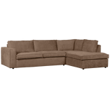 Hajo Hoekbank Rechts Chenille Mud van WOOOD – Luxe comfort op maat van PureWonen. Vraag naar de beste prijs.