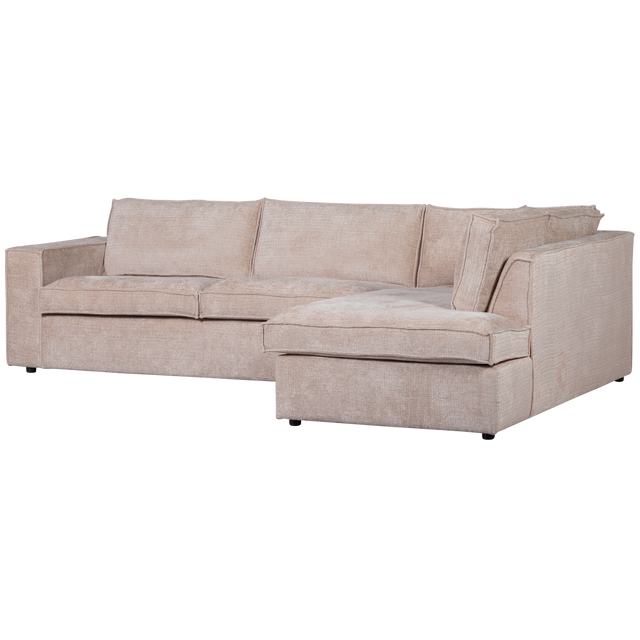 Hajo Hoekbank Rechts Chenille Zand van WOOOD – Luxe comfort op maat van PureWonen. Vraag naar de beste prijs.