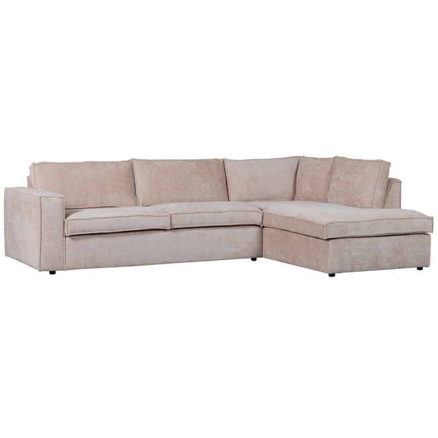 Hajo Hoekbank Rechts Chenille Zand van WOOOD – Luxe comfort op maat van PureWonen. Vraag naar de beste prijs.