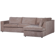 Hajo Hoekbank Rechts Chenille Taupe van WOOOD – Luxe comfort op maat van PureWonen. Vraag naar de beste prijs.